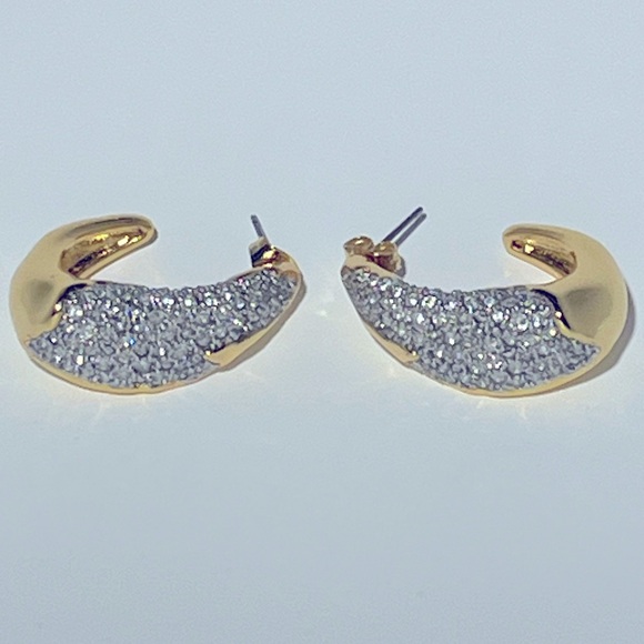 ALEXIS BITTAR
14ct Gold-Plated Solanales Crystal Hoop Earrings - Picture 4 of 8